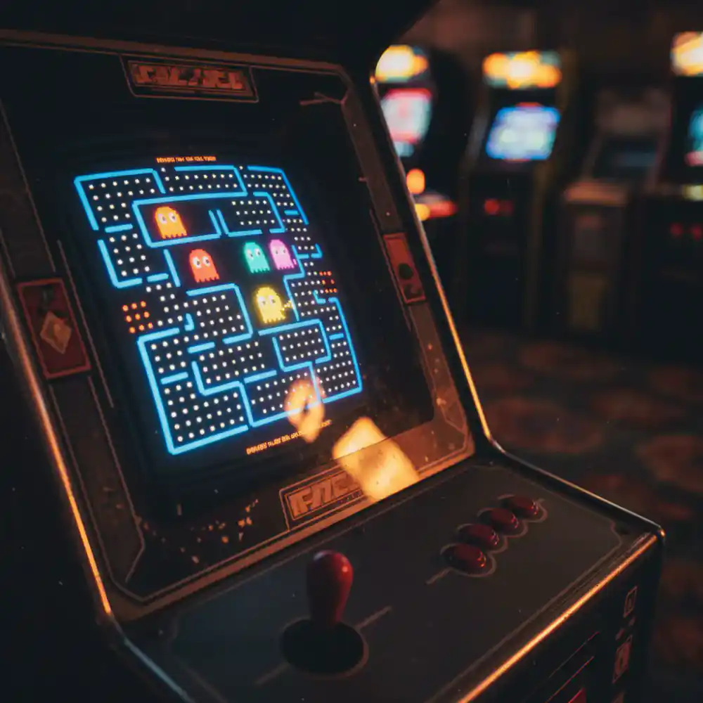 Pac-Man arcade maze gameplay